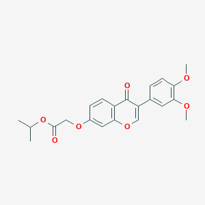 molecular formula C22H22O7 B3408095 Methylethyl 2-[3-(3,4-dimethoxyphenyl)-4-oxochromen-7-yloxy]acetate CAS No. 859139-59-6