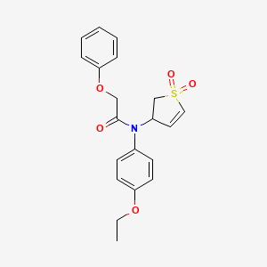 molecular formula C20H21NO5S B3408182 N-(1,1-dioxo-2,3-dihydro-1lambda6-thiophen-3-yl)-N-(4-ethoxyphenyl)-2-phenoxyacetamide CAS No. 863020-87-5