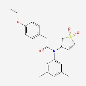 molecular formula C22H25NO4S B3408208 N-(3,5-dimethylphenyl)-N-(1,1-dioxo-2,3-dihydro-1lambda6-thiophen-3-yl)-2-(4-ethoxyphenyl)acetamide CAS No. 863445-75-4