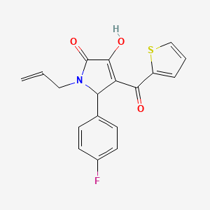 1-allyl-5-(4-fluorophenyl)-3-hydroxy-4-(thiophene-2-carbonyl)-1H-pyrrol-2(5H)-one