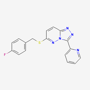 6-((4-Fluorobenzyl)thio)-3-(pyridin-2-yl)-[1,2,4]triazolo[4,3-b]pyridazine