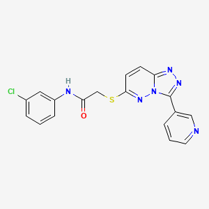 N-(3-chlorophenyl)-2-((3-(pyridin-3-yl)-[1,2,4]triazolo[4,3-b]pyridazin-6-yl)thio)acetamide