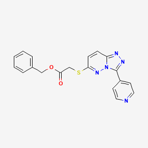 Benzyl 2-((3-(pyridin-4-yl)-[1,2,4]triazolo[4,3-b]pyridazin-6-yl)thio)acetate