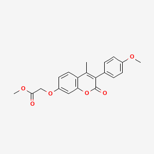 methyl 2-{[3-(4-methoxyphenyl)-4-methyl-2-oxo-2H-chromen-7-yl]oxy}acetate