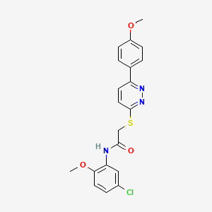 N-(5-chloro-2-methoxyphenyl)-2-((6-(4-methoxyphenyl)pyridazin-3-yl)thio)acetamide