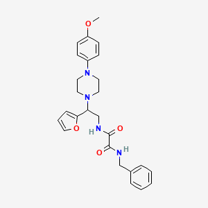 molecular formula C26H30N4O4 B3408528 N'-benzyl-N-[2-(furan-2-yl)-2-[4-(4-methoxyphenyl)piperazin-1-yl]ethyl]ethanediamide CAS No. 877633-47-1