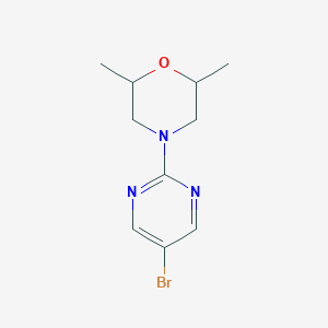 molecular formula C10H14BrN3O B3408802 4-(5-Bromopyrimidin-2-yl)-2,6-dimethylmorpholine CAS No. 886366-25-2