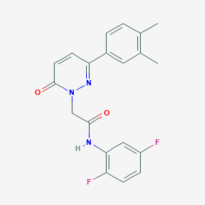 molecular formula C20H17F2N3O2 B3409197 N-(2,5-difluorophenyl)-2-[3-(3,4-dimethylphenyl)-6-oxo-1,6-dihydropyridazin-1-yl]acetamide CAS No. 891394-27-7