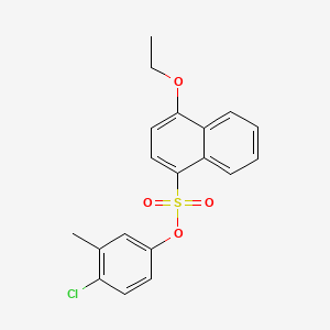 4-Chloro-3-methylphenyl 4-ethoxynaphthalene-1-sulfonate