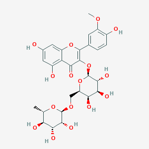 Isorhamnetin 3-O-alpha-rhamnopyranosyl-(1-2)-beta-galactopyranoside