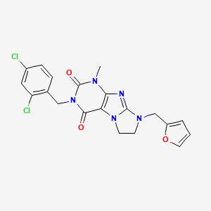 2-[(2,4-Dichlorophenyl)methyl]-6-(furan-2-ylmethyl)-4-methyl-7,8-dihydropurino[7,8-a]imidazole-1,3-dione