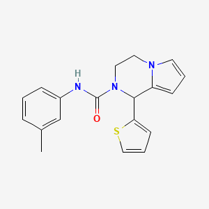 molecular formula C19H19N3OS B3410828 N-(3-methylphenyl)-1-(thiophen-2-yl)-1H,2H,3H,4H-pyrrolo[1,2-a]pyrazine-2-carboxamide CAS No. 899735-59-2