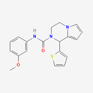 molecular formula C19H19N3O2S B3410830 N-(3-methoxyphenyl)-1-(thiophen-2-yl)-1H,2H,3H,4H-pyrrolo[1,2-a]pyrazine-2-carboxamide CAS No. 899735-62-7