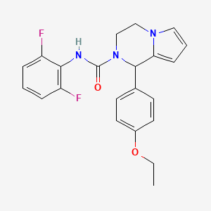 molecular formula C22H21F2N3O2 B3410872 N-(2,6-difluorophenyl)-1-(4-ethoxyphenyl)-1H,2H,3H,4H-pyrrolo[1,2-a]pyrazine-2-carboxamide CAS No. 899750-58-4