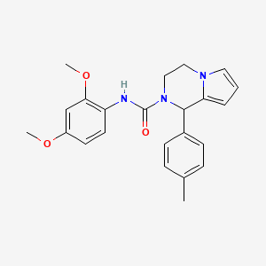 molecular formula C23H25N3O3 B3410955 N-(2,4-dimethoxyphenyl)-1-(4-methylphenyl)-1H,2H,3H,4H-pyrrolo[1,2-a]pyrazine-2-carboxamide CAS No. 899961-12-7