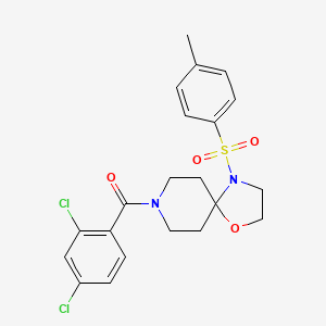 B3411252 (2,4-Dichlorophenyl)(4-tosyl-1-oxa-4,8-diazaspiro[4.5]decan-8-yl)methanone CAS No. 903254-16-0