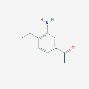 molecular formula C10H13NO B034121 1-(3-Amino-4-ethylphenyl)ethanone CAS No. 103030-61-1