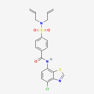 B3412411 N-(4-chlorobenzo[d]thiazol-7-yl)-4-(N,N-diallylsulfamoyl)benzamide CAS No. 932973-66-5