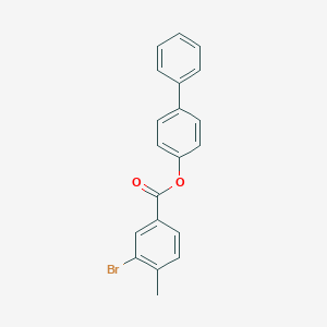 molecular formula C20H15BrO2 B341277 Biphenyl-4-yl 3-bromo-4-methylbenzoate 
