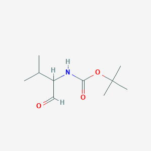 molecular formula C10H19NO3 B034128 (R)-Tert-butyl 3-methyl-1-oxobutan-2-ylcarbamate CAS No. 106391-88-2