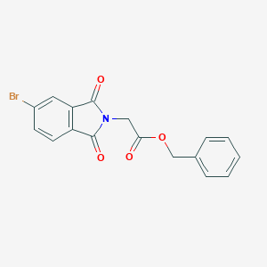 molecular formula C17H12BrNO4 B341282 benzyl (5-bromo-1,3-dioxo-1,3-dihydro-2H-isoindol-2-yl)acetate 