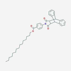 molecular formula C40H47NO4 B341293 Pentadecyl 4-(16,18-dioxo-17-azapentacyclo[6.6.5.0~2,7~.0~9,14~.0~15,19~]nonadeca-2,4,6,9,11,13-hexaen-17-yl)benzoate (non-preferred name) 
