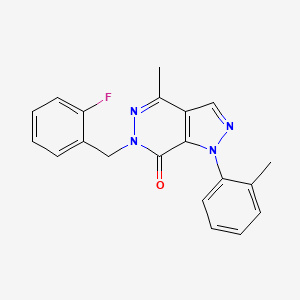 B3413154 6-(2-fluorobenzyl)-4-methyl-1-(o-tolyl)-1H-pyrazolo[3,4-d]pyridazin-7(6H)-one CAS No. 942009-24-7