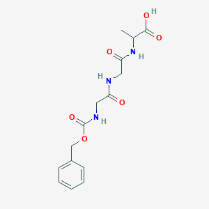 molecular formula C15H19N3O6 B034134 N-[(benzyloxy)carbonyl]glycylglycylalanine CAS No. 19912-36-8