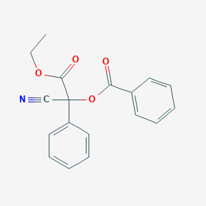(1-Cyano-2-ethoxy-2-oxo-1-phenylethyl) benzoate