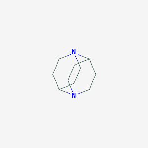molecular formula C10H18N2 B034142 1,5-Diazatricyclo(4.2.2.22,5)dodecane CAS No. 100098-23-5