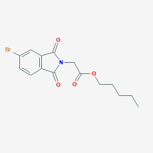 molecular formula C15H16BrNO4 B341446 pentyl (5-bromo-1,3-dioxo-1,3-dihydro-2H-isoindol-2-yl)acetate 