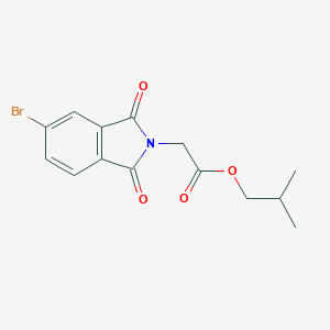 molecular formula C14H14BrNO4 B341447 isobutyl (5-bromo-1,3-dioxo-1,3-dihydro-2H-isoindol-2-yl)acetate 