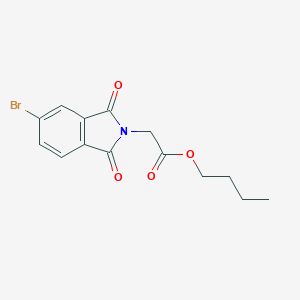 molecular formula C14H14BrNO4 B341448 Butyl 2-(5-bromo-1,3-dioxoisoindol-2-yl)acetate 