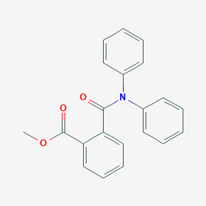 molecular formula C21H17NO3 B341449 Methyl 2-(diphenylcarbamoyl)benzoate 