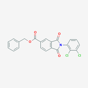 molecular formula C22H13Cl2NO4 B341470 benzyl 2-(2,3-dichlorophenyl)-1,3-dioxo-2,3-dihydro-1H-isoindole-5-carboxylate 