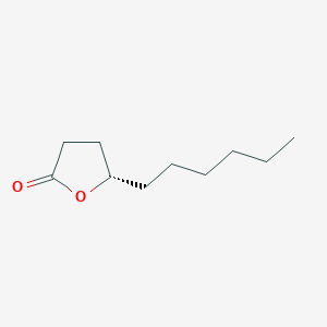 molecular formula C10H18O2 B034148 (5S)-5-hexyloxolan-2-one CAS No. 107797-27-3