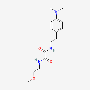 molecular formula C15H23N3O3 B3415116 N'-{2-[4-(dimethylamino)phenyl]ethyl}-N-(2-methoxyethyl)ethanediamide CAS No. 954069-02-4