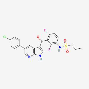 molecular formula C23H18ClF2N3O3S B3415202 Vemurafenib CAS No. 1029872-54-5