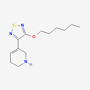 molecular formula C13H21N3OS B3415282 N-Desmethylxanomeline CAS No. 131986-96-4