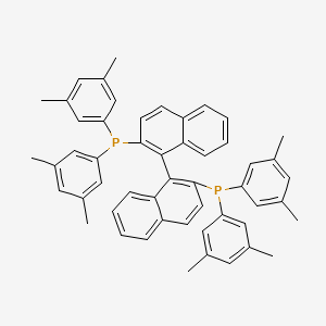 B3415298 [1-[2-Bis(3,5-dimethylphenyl)phosphanylnaphthalen-1-yl]naphthalen-2-yl]-bis(3,5-dimethylphenyl)phosphane CAS No. 135139-00-3