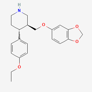molecular formula C21H26ClNO4 B3415314 Ethoxyparoxetine CAS No. 1395408-54-4