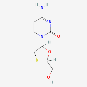 molecular formula C8H11N3O3S B3415327 4-amino-1-(2-(hydroxymethyl)-1,3-oxathiolan-5-yl)pyrimidin-2(1H)-one CAS No. 141434-39-1