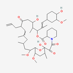 molecular formula C44H69NO12 B3415346 Tacrolimus-13C,d2 CAS No. 144490-63-1