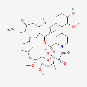 molecular formula C44H69NO12 B3415346 Tacrolimus-13C,D2 CAS No. 144490-63-1