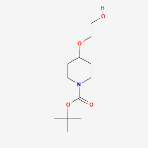 molecular formula C12H23NO4 B3415372 Tert-butyl 4-(2-hydroxyethoxy)piperidine-1-carboxylate CAS No. 163210-40-0