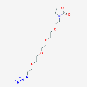 molecular formula C13H24N4O6 B3415395 Azido-PEG4-oxazolidin-2-one CAS No. 1919045-03-6