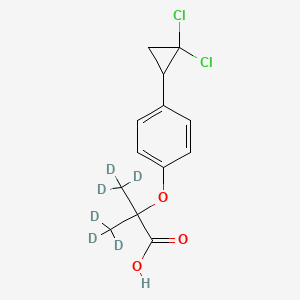 molecular formula C13H14Cl2O3 B3415454 Ciprofibrate D6 CAS No. 2070015-05-1