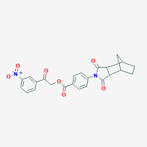 molecular formula C24H20N2O7 B341551 2-(3-nitrophenyl)-2-oxoethyl 4-(1,3-dioxooctahydro-2H-4,7-methanoisoindol-2-yl)benzoate 