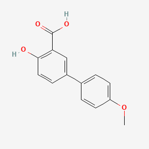 molecular formula C14H12O4 B3415570 2-hydroxy-5-(4-methoxyphenyl)benzoic Acid CAS No. 25205-16-7