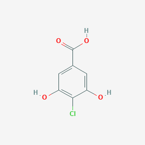 molecular formula C7H5ClO4 B034157 4-Chloro-3,5-dihydroxybenzoic acid CAS No. 102338-87-4